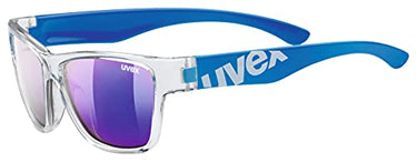 uvex Unisex Kinder, sportstyle 508 Sonnenbrille, clear blue/blue, one size im Sale